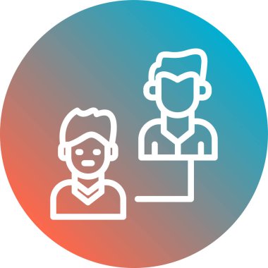 İnsan simgesinin vektör illüstrasyonu