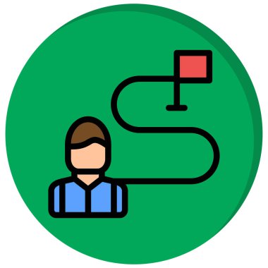 iş insanları simgesi vektör illüstrasyonu