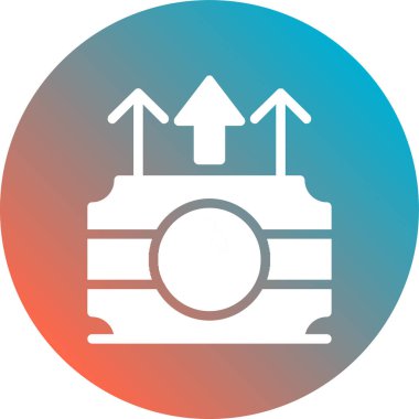 Tren simgesinin vektör illüstrasyonu