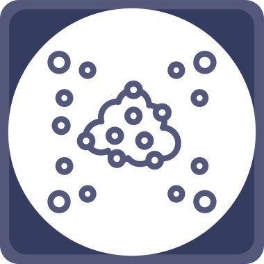 Bulut. Web simgesi basit tasarım