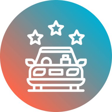 araba simgesi vektör illüstrasyonu