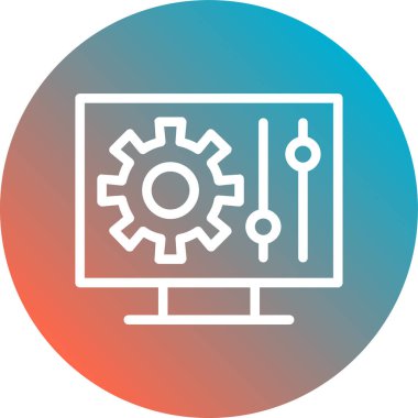 seo modern simgesinin vektör illüstrasyonu