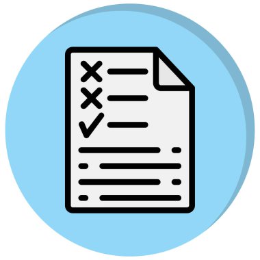 Belge. Web simgesi basit illüstrasyon