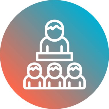 İnsan simgesinin vektör illüstrasyonu