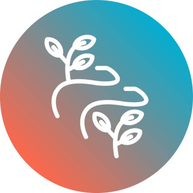 Bitki simgesinin vektör illüstrasyonu