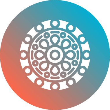 Güzel bir çiçeğin vektör çizimi