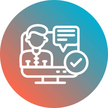 İş simgesinin vektör illüstrasyonu