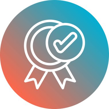 Madalya. Web simgesi basit tasarım