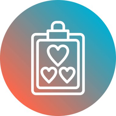 Bataryalı uzun gölge bir kalbin çizimi