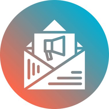 Posta simgesinin vektör illüstrasyonu