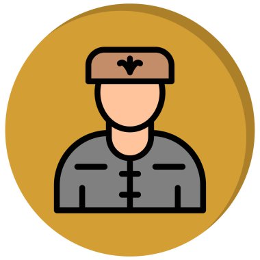 asker simgesi vektör illüstrasyonu