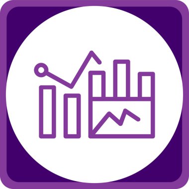 iş grafiği simgesi, vektör illüstrasyonu