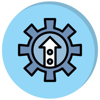 Teçhizat Web simgesi basit illüstrasyon