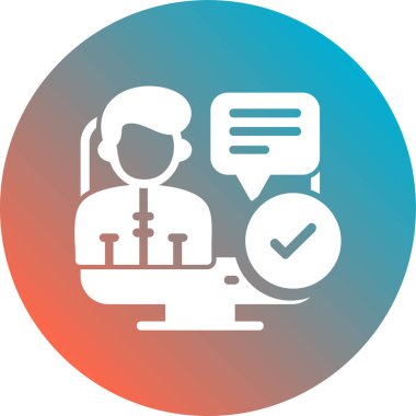 Modern simgenin vektör illüstrasyonu