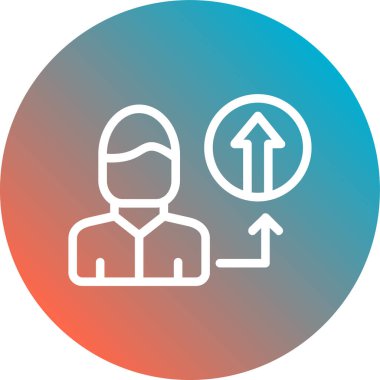 Eşsiz Kullanıcı Hesap Vektör Satırı Simgesi