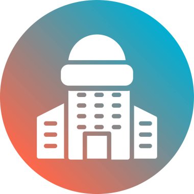 Modern yapı simgesinin vektör illüstrasyonu