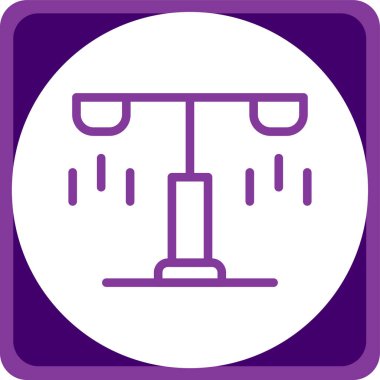 Benzersiz elektrikli ısıtıcı vektör simgesi