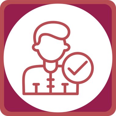 Evrak çantası simgesi olan bir adamın vektör çizimi