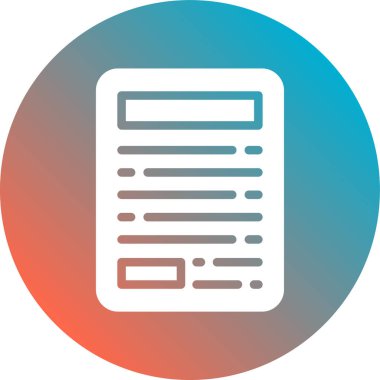 Vektör belgesi Simge illüstrasyonu