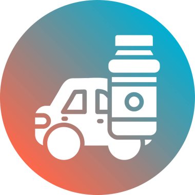 dağıtım kamyonu vektör simgesi kolayca değiştirebilir ya da düzenleyebilir