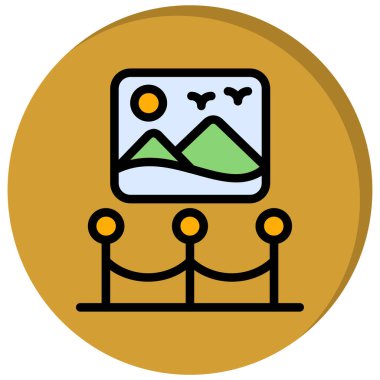 Modern simgenin vektör illüstrasyonu