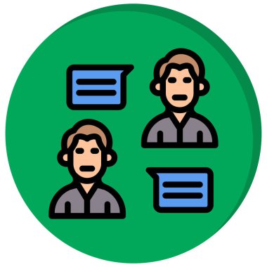 Kabarcık ikonlu grup insanları. ana hatları insan vektör simgeleri olan insanlar ince çizgi rengi