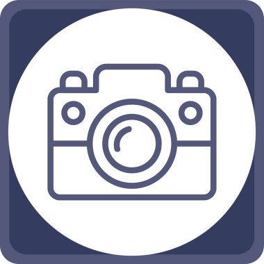 kamera simgesi vektör illüstrasyonu