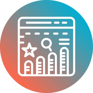 seo modern simgesinin vektör illüstrasyonu