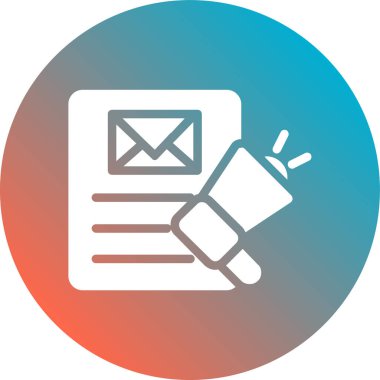 E- posta simgesinin vektör illüstrasyonu