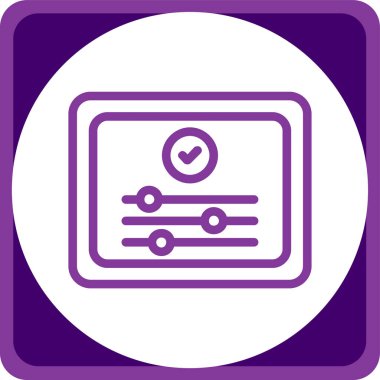 Benzersiz pano vektör simgesi