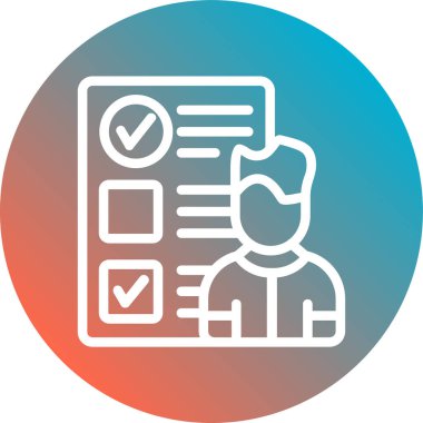 Kontrol simgesinin vektör illüstrasyonu