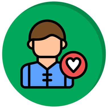 aşk simgesi, vektör illüstrasyonu