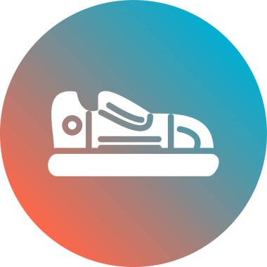 Bir yatak simgesinin vektör illüstrasyonu