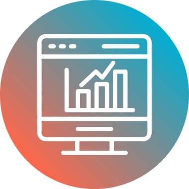 seo modern simgesinin vektör illüstrasyonu