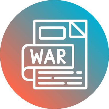 savaş konsepti, ikon vektör illüstrasyonu