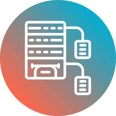 database vector glyph icon design