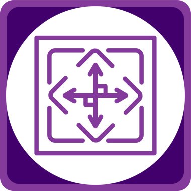 Modern bir simgenin vektör illüstrasyonu