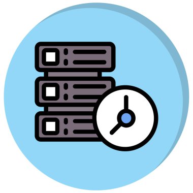 veritabanı. Web simgesi basit illüstrasyon