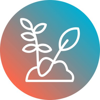 bitki simgesi vektör illüstrasyonu