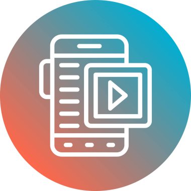 Modern simgenin vektör illüstrasyonu