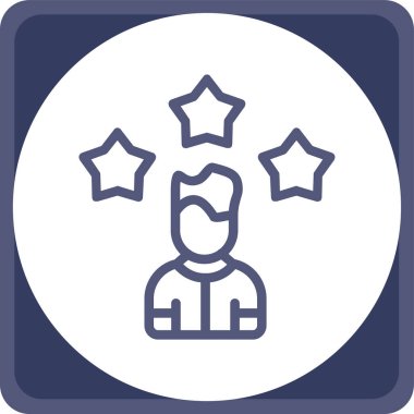 Yıldız simgesinin vektör illüstrasyonu