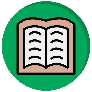 Kitap vektör resimlemesini aç
