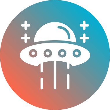 ufo. Web simgesi basit illüstrasyon