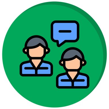 Bir grup insanın vektör çizimi