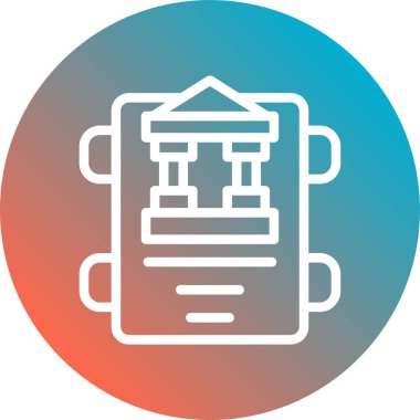 Modern eğitim ikonunun vektör illüstrasyonu