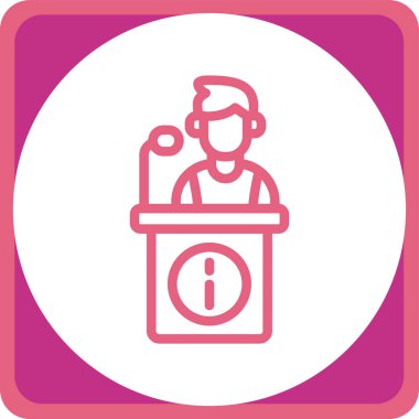 Bir kadın simgesinin vektör illüstrasyonu