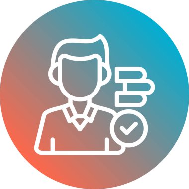 İş ve finans simgesinin vektör illüstrasyonu