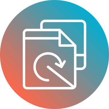 Dosya simgesinin vektör illüstrasyonu