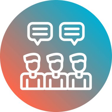 İnsan simgesinin vektör illüstrasyonu