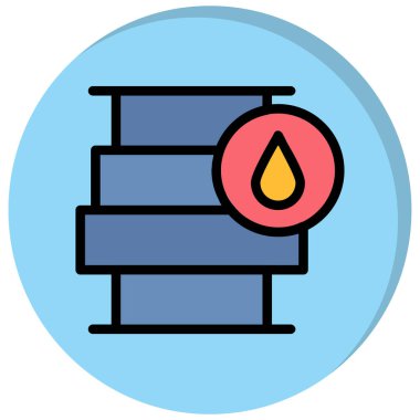 yağ ikonu vektör illüstrasyonu